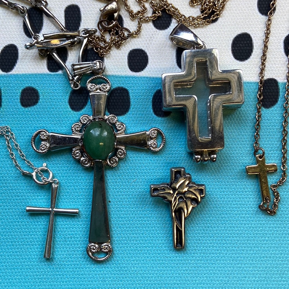 Assorted Crosses Jewelry Mix Necklaces Anklet Pendent Locket Marina De Buchi